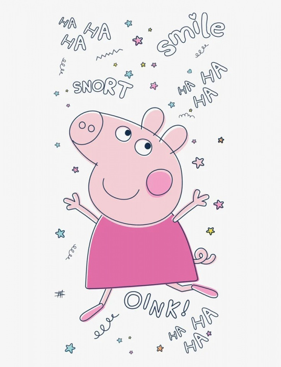 BrandMac Handdoek - 70 x 140 cm - Peppa Pig (113500) in de groep HUISHOUDEN & TUIN / Badkamer / Handdoeken bij TP E-commerce Nordic AB (D43070)