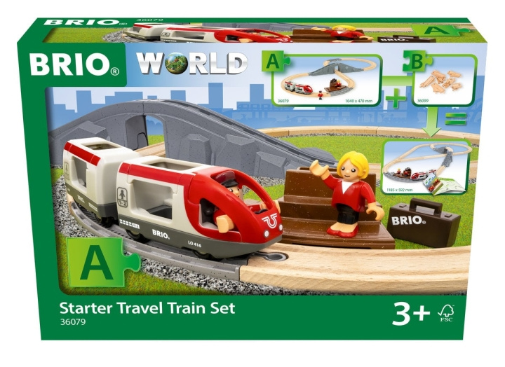 BRIO Startset Reistreinset - 36079 in de groep SPEELGOED, KINDER- & BABYPRODUCTEN / Speelgoed / Bouwspeelgoed / Brio treinrails bij TP E-commerce Nordic AB (D43110)
