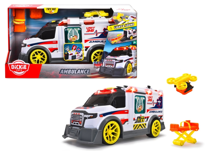 Dickie Toys Ambulance (203307003) in de groep SPEELGOED, KINDER- & BABYPRODUCTEN / Speelgoed / Speelgoedauto\'s bij TP E-commerce Nordic AB (D43137)