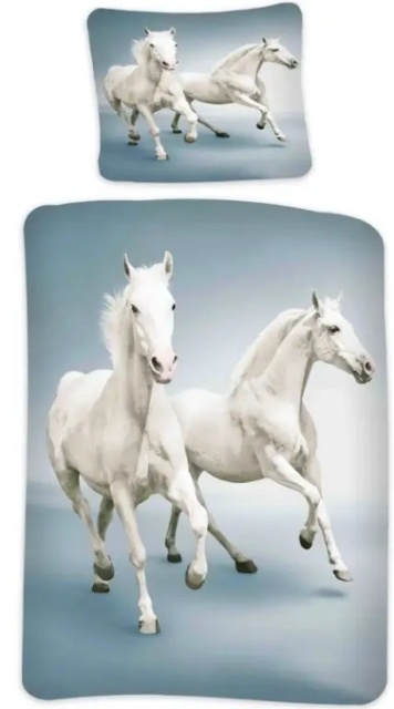 BrandMac Beddengoed - Volwassen maat 140 x 200 cm - White Horse (1000517) in de groep HUISHOUDEN & TUIN / Interieur / Beddengoed bij TP E-commerce Nordic AB (D43220)