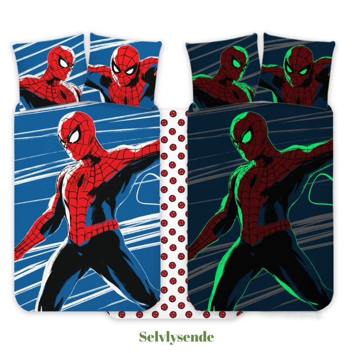 BrandMac Beddengoed - Juniorformaat 100 x 140 cm - Spiderman 1053 Glow (1029355) in de groep SPEELGOED, KINDER- & BABYPRODUCTEN / Kindertextiel / Beddengoed bij TP E-commerce Nordic AB (D43227)