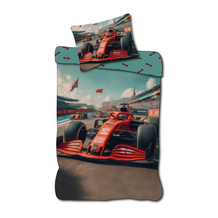 BrandMac Beddengoed - Volwassen maat 140 x 200 cm - Raceauto (1029360) in de groep HUISHOUDEN & TUIN / Interieur / Beddengoed bij TP E-commerce Nordic AB (D43228)