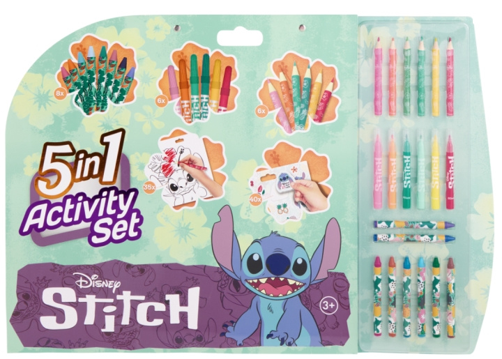 Disney Stitch Stitch - 5-in-1 kleur- en activiteitenset (ST24306V) in de groep SPEELGOED, KINDER- & BABYPRODUCTEN / Speelgoed / Ambachten bij TP E-commerce Nordic AB (D43244)