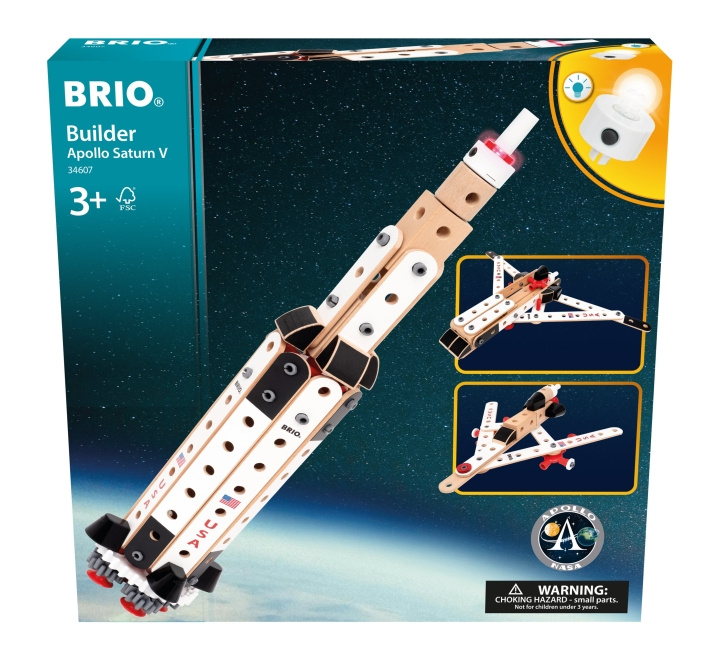 BRIO Builder Apollo Saturn V (34607) in de groep SPEELGOED, KINDER- & BABYPRODUCTEN / Speelgoed / Bouwspeelgoed / Bouwblokken bij TP E-commerce Nordic AB (D43260)