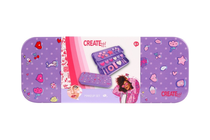 CREATE it! 3-laags make-updoosje paars (884504B) in de groep SPEELGOED, KINDER- & BABYPRODUCTEN / Speelgoed / Klein huis en rollenspel bij TP E-commerce Nordic AB (D43456)