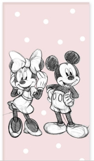 BrandMac Handdoek - 70 x 140 cm - Mickey & Minnie Mouse (110059) in de groep HUISHOUDEN & TUIN / Badkamer / Handdoeken bij TP E-commerce Nordic AB (D43485)