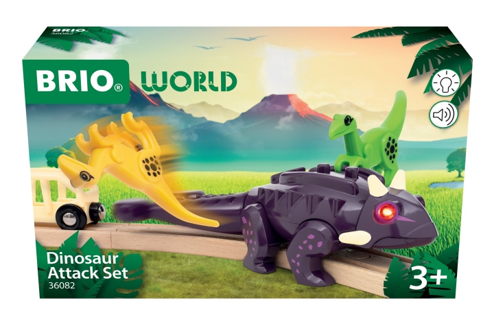 BRIO Dinosaur Attack-set (36082) in de groep SPEELGOED, KINDER- & BABYPRODUCTEN / Speelgoed / Speelset bij TP E-commerce Nordic AB (D43487)
