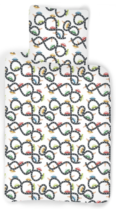 BrandMac Beddengoed - Juniorformaat 100 x 140 cm - Autorace (1000431) in de groep SPEELGOED, KINDER- & BABYPRODUCTEN / Kindertextiel / Beddengoed bij TP E-commerce Nordic AB (D43522)