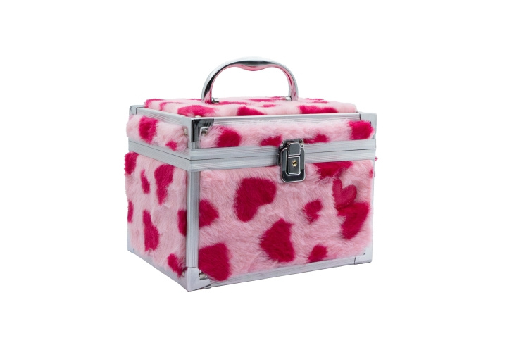 CREATE it! Make-upetui \'Love Filled\' met pluizige hartjes (84600) in de groep SPEELGOED, KINDER- & BABYPRODUCTEN / Speelgoed / Klein huis en rollenspel bij TP E-commerce Nordic AB (D43545)
