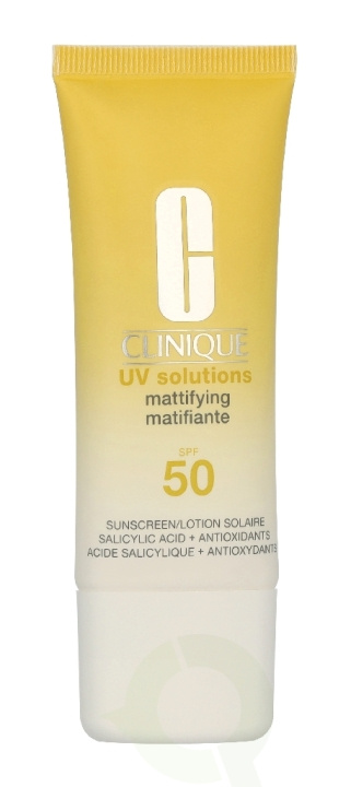 Clinique UV Solutions Mattifying Sunscreen SPF50 40 ml in de groep BEAUTY & HEALTH / Huidsverzorging / Zonnebank / Zonnebescherming bij TP E-commerce Nordic AB (D43779)