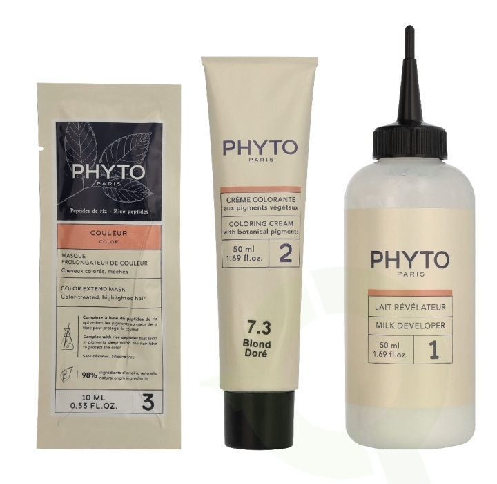 Phyto Phytocolor Permanent Color 110 ml #7.3 Golden Blond in de groep BEAUTY & HEALTH / Haar & Styling / Haarverzorging / Haarverf bij TP E-commerce Nordic AB (D43804)