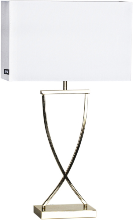 By Rydéns Tafellamp Omega 69 cm messing/wit 2829620-5000By Rydéns in de groep HOME ELECTRONICS / Verlichting / Tafellampen bij TP E-commerce Nordic AB (D43839)