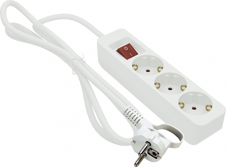 Gelia AFTAKSTUK 3-V AARDING 1M WIT INBEGREPENGelia in de groep HUISHOUDEN & TUIN / Elektriciteit & Verlichting / Stekkerblokken bij TP E-commerce Nordic AB (D43963)