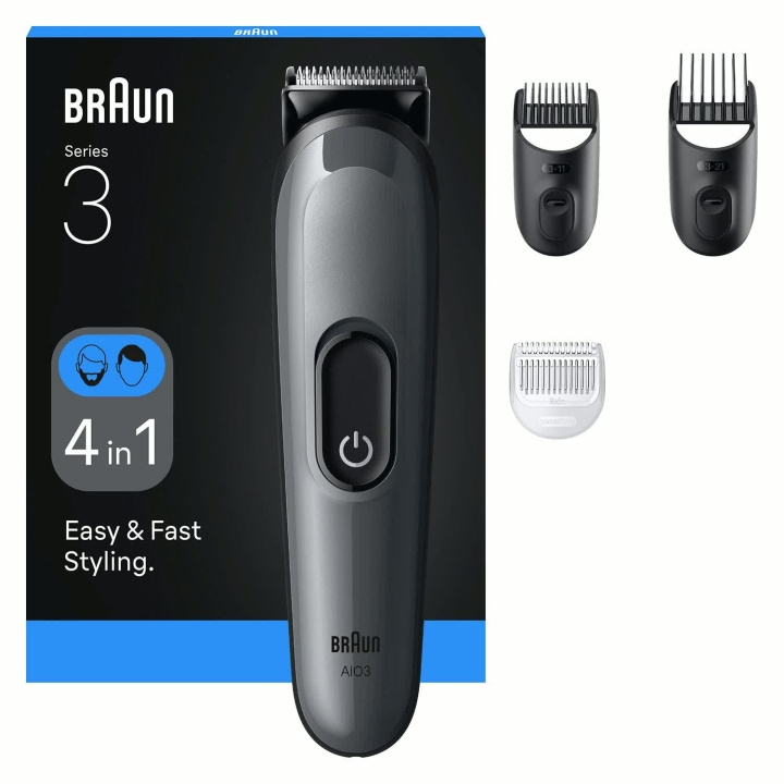 Braun All-in-One Grooming Kit 4-in-1 AIO3500 in de groep BEAUTY & HEALTH / Haar & Styling / Scheren & Trimmen / Haartrimmers bij TP E-commerce Nordic AB (D44028)