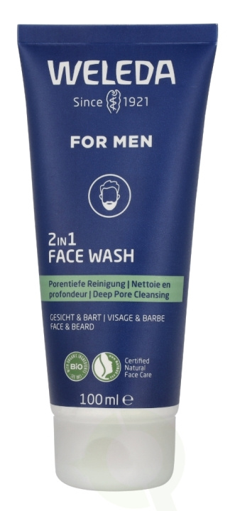 Weleda 2 In 1 face Wash For Men 100 ml Face And Beard in de groep BEAUTY & HEALTH / Huidsverzorging / Gezicht / Schoonmaak bij TP E-commerce Nordic AB (D44252)