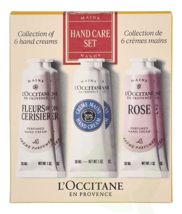 L\'Occitane L\' Occitane Handcare Set 180 ml 6x30ml - 2x Shea Butter/2xRose/2x Cherry Blossom in de groep BEAUTY & HEALTH / Manicure/pedicure / Handcrèmes bij TP E-commerce Nordic AB (D44271)