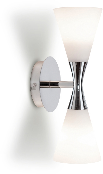 Herstal Vägglampa Harlekin Duo Krom D105 Herstal in de groep HOME ELECTRONICS / Verlichting / Wandlampen bij TP E-commerce Nordic AB (D44289)