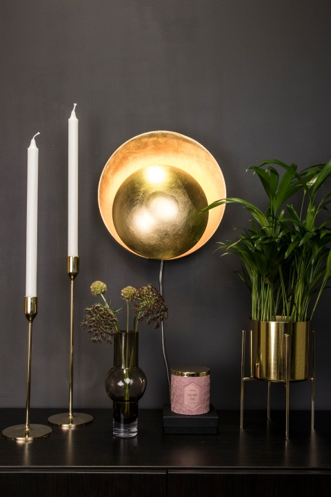 Globen Lighting Vägglampa Orbit Mässing Globen Lighting in de groep HOME ELECTRONICS / Verlichting / Wandlampen bij TP E-commerce Nordic AB (D44290)