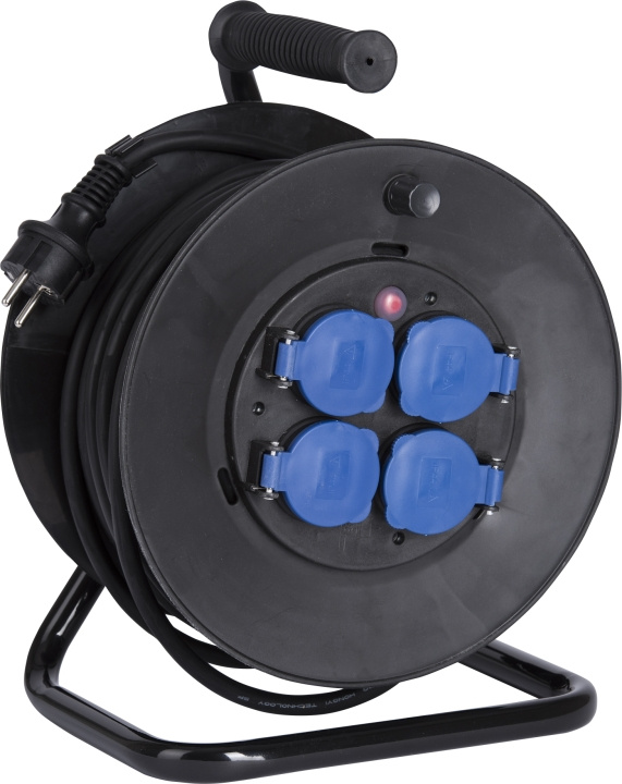 Gelia Kabelvinda med lock 25m jordad Gelia in de groep HUISHOUDEN & TUIN / Elektriciteit & Verlichting / Stekkerblokken bij TP E-commerce Nordic AB (D44304)