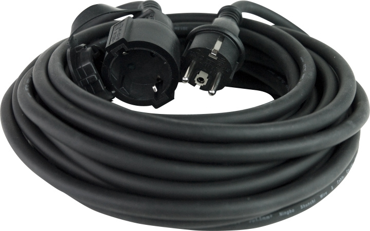 Gelia Skarvsladd 10m svart Gelia in de groep HUISHOUDEN & TUIN / Elektriciteit & Verlichting / Stekkerblokken bij TP E-commerce Nordic AB (D44307)
