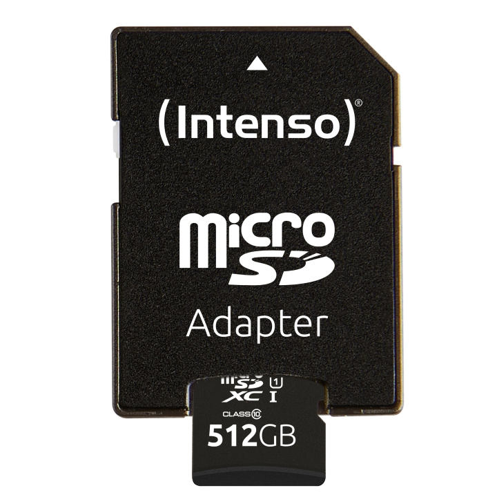 Intenso microSD 512GB UHS-I Intenso in de groep HOME ELECTRONICS / Opslagmedia / Geheugenkaarten / MicroSD/HC/XC bij TP E-commerce Nordic AB (D44338)