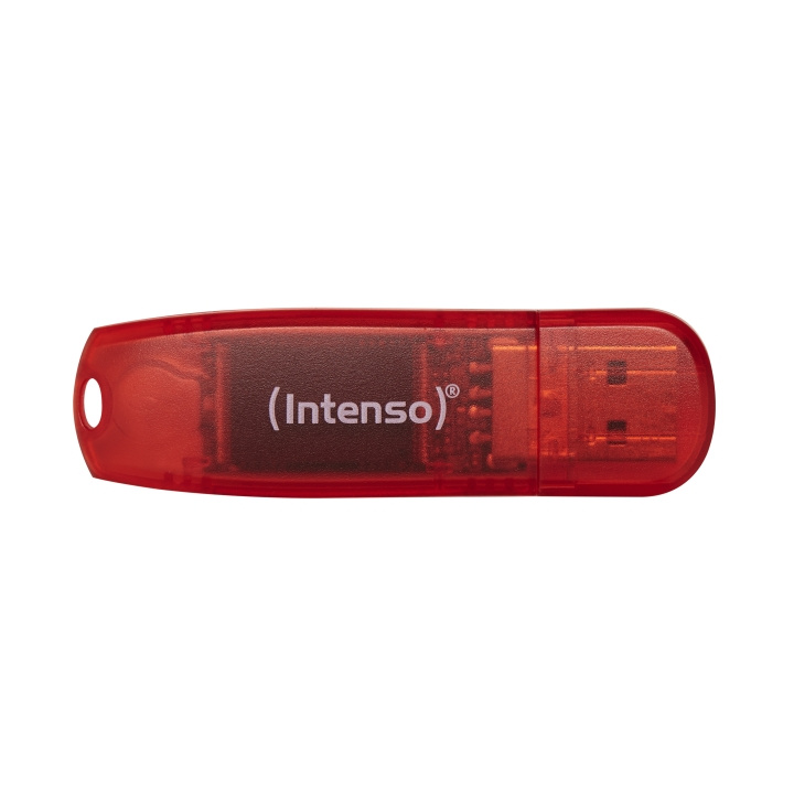 Intenso Rainbow Line 128 GB Red Intenso in de groep HOME ELECTRONICS / Opslagmedia / USB-geheugen bij TP E-commerce Nordic AB (D44341)