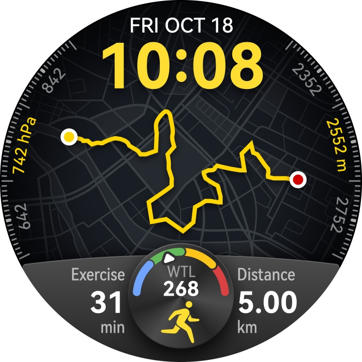 Huawei Smartwatch Watch GT5 46mm - Black Huawei in de groep SPORT, VRIJE TIJD & HOBBY / Smartwatch & Activiteitsmeters / Smartwatches bij TP E-commerce Nordic AB (D44355)