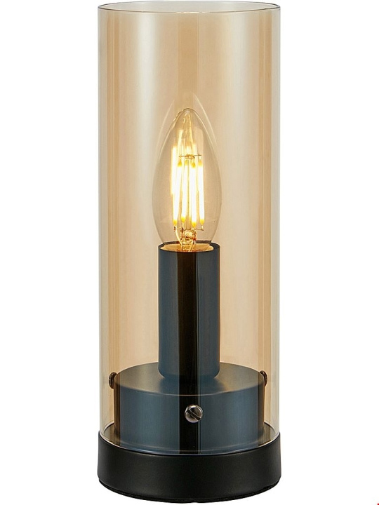 Markslöjd Bordslampa POST 1L 9 cm Sv/ Amb 108719 Markslöjd in de groep HOME ELECTRONICS / Verlichting / Tafellampen bij TP E-commerce Nordic AB (D44408)