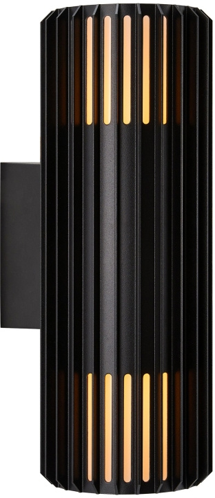 Nordlux Vägglampa Aludra dubbel Seaside svart Nordlux in de groep HOME ELECTRONICS / Verlichting / Wandlampen bij TP E-commerce Nordic AB (D44420)