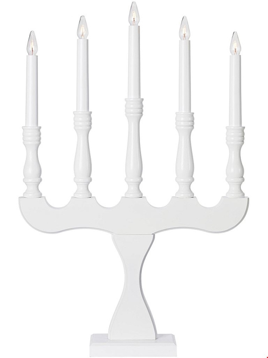 Markslöjd Elljusstake 5-arm SVANEHOLM 5 vit Markslöjd in de groep HUISHOUDEN & TUIN / Interieur / Kandelaars & Lantaarns bij TP E-commerce Nordic AB (D44455)