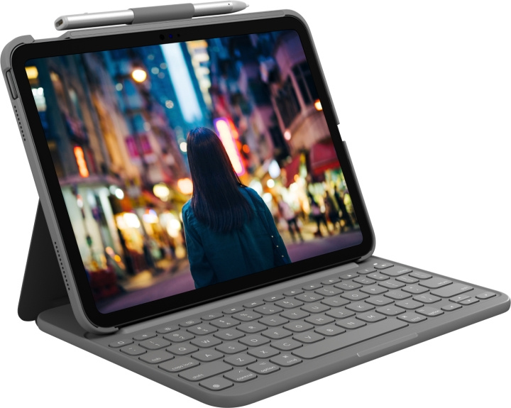 Logitech Slim Folio Ipad 10th Gen in de groep SMARTPHONE & TABLETS / Tablets bij TP E-commerce Nordic AB (D44509)