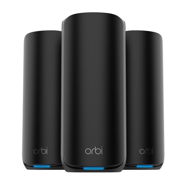 Netgear Router ORBI8 TB WIFI7 3-Pack Black Bundle NETGEAR in de groep COMPUTERS & RANDAPPARATUUR / Netwerk / Mesh netwerk bij TP E-commerce Nordic AB (D44553)