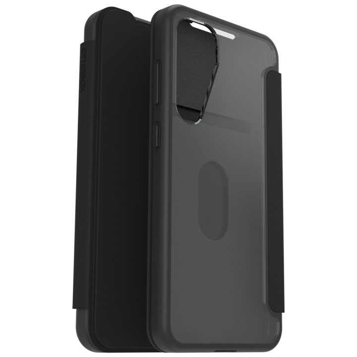 Otterbox React Folio Samsung Galaxy S25+ Black Crystal - clear/black in de groep SMARTPHONE & TABLETS / Mobielbescherming / Samsung bij TP E-commerce Nordic AB (D44555)