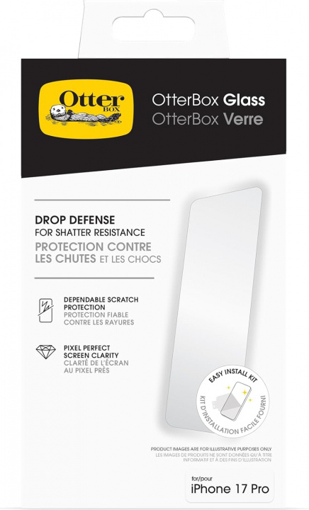 Otterbox Glass Iphone 16e/14/13/13 Pro - Clear - Propack in de groep SMARTPHONE & TABLETS / Mobielbescherming / Apple / iPhone 16 bij TP E-commerce Nordic AB (D44598)