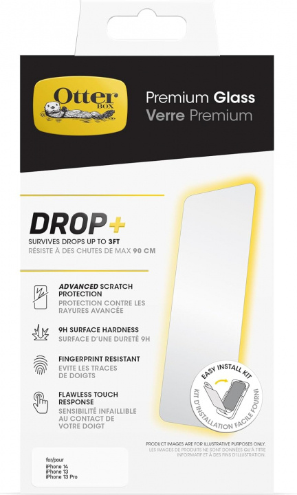 Otterbox Glass Iphone 16e/14/13/13 Pro - Clear in de groep SMARTPHONE & TABLETS / Mobielbescherming / Apple / iPhone 16 bij TP E-commerce Nordic AB (D44602)