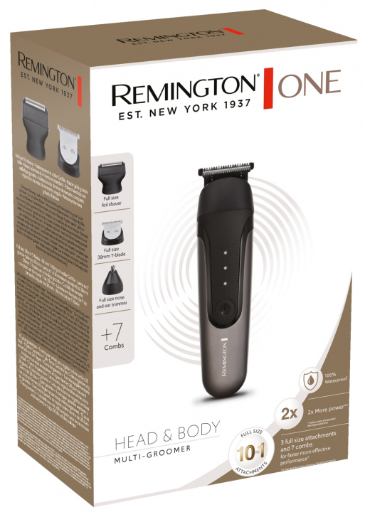 Remington Head & Body Multi-groom PG760 ONE Remington in de groep BEAUTY & HEALTH / Haar & Styling / Scheren & Trimmen / Scheerapparaten bij TP E-commerce Nordic AB (D44734)