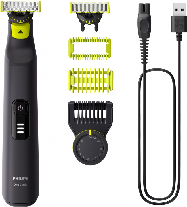 Philips Skäggtrimmer QP6542/15 OneBlade Pro 360 Philips in de groep BEAUTY & HEALTH / Haar & Styling / Scheren & Trimmen / Baardtrimmer & Accessoires bij TP E-commerce Nordic AB (D44766)