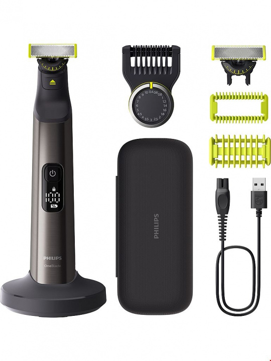 Philips Skäggtrimmer QP6652/61 OneBlade Pro Philips in de groep BEAUTY & HEALTH / Haar & Styling / Scheren & Trimmen / Baardtrimmer & Accessoires bij TP E-commerce Nordic AB (D44767)