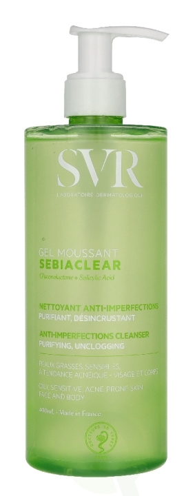 Svr Laboratories SVR Sebiaclear Anti-Imperfections Foaming Gel 400 ml in de groep BEAUTY & HEALTH / Huidsverzorging / Gezicht / Schoonmaak bij TP E-commerce Nordic AB (D45037)