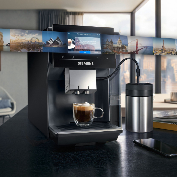 Siemens Espressomaskin Kaffemaskin, TP717R06 Siemens in de groep HUISHOUDEN & TUIN / Huishoudelijke apparaten / Koffiezetapparaten en accessoires / Espressomachines bij TP E-commerce Nordic AB (D45283)