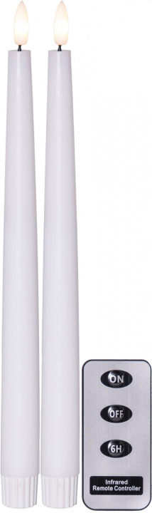 Star Trading LED-Antikljus 2p. FlammeSlim vit Star Trading in de groep HOME ELECTRONICS / Verlichting / Andere verlichting bij TP E-commerce Nordic AB (D45289)