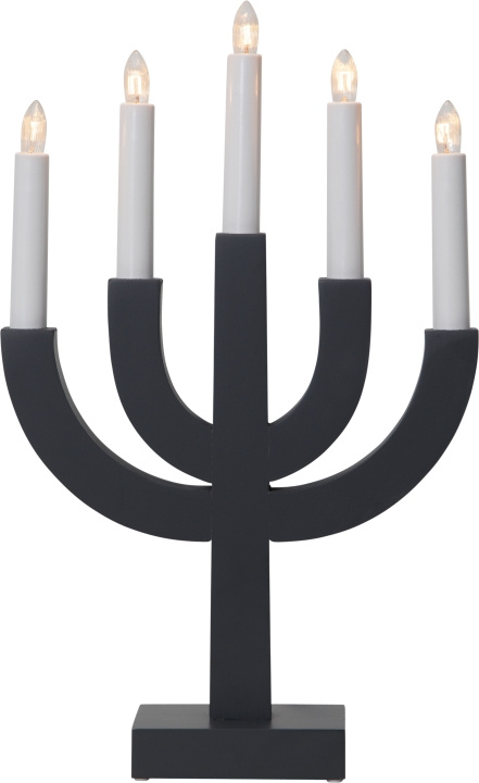 Star Trading Elljustakar 219-63 Selma Grå 5Ljus Star Trading in de groep HOME ELECTRONICS / Verlichting / Kerstverlichting bij TP E-commerce Nordic AB (D45313)