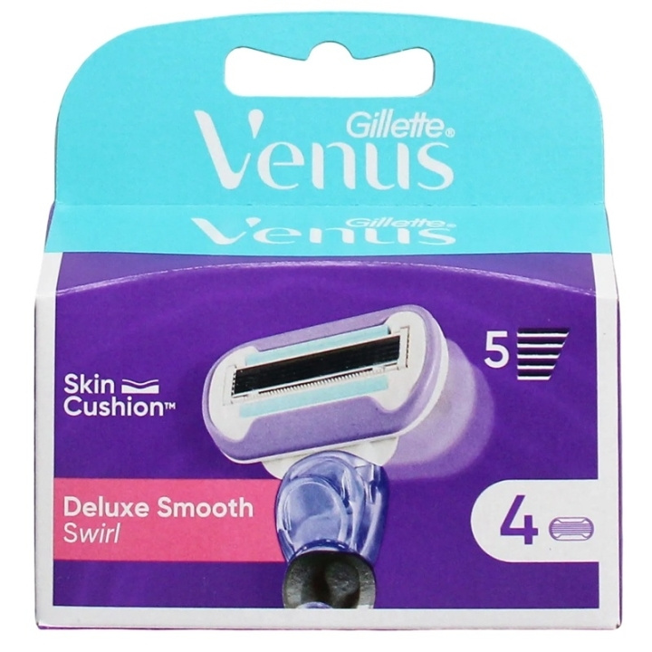 Gillette Venus Swirl Deluxe Smooth Blades 4-pack in de groep BEAUTY & HEALTH / Haar & Styling / Scheren & Trimmen / Scheermessen & Accessoires bij TP E-commerce Nordic AB (D45427)