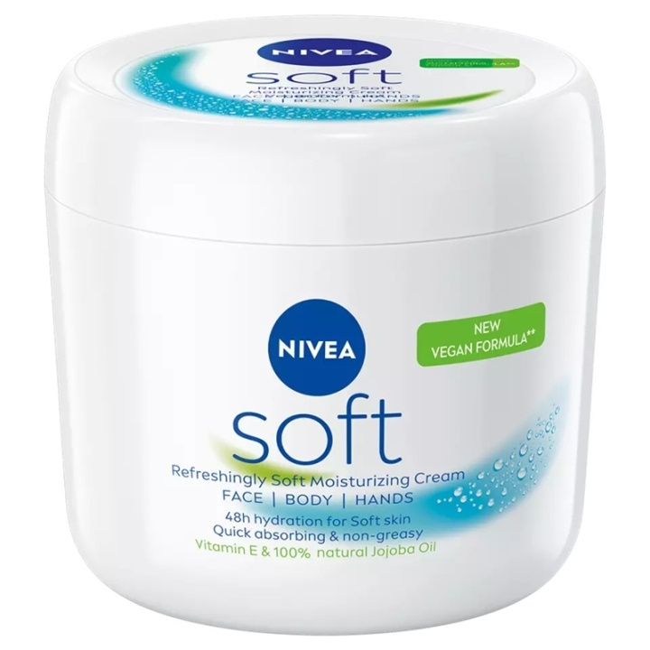 Nivea Soft Moisturising Cream 500ml in de groep BEAUTY & HEALTH / Huidsverzorging / Lichaamsverzorging / Body lotion bij TP E-commerce Nordic AB (D45428)