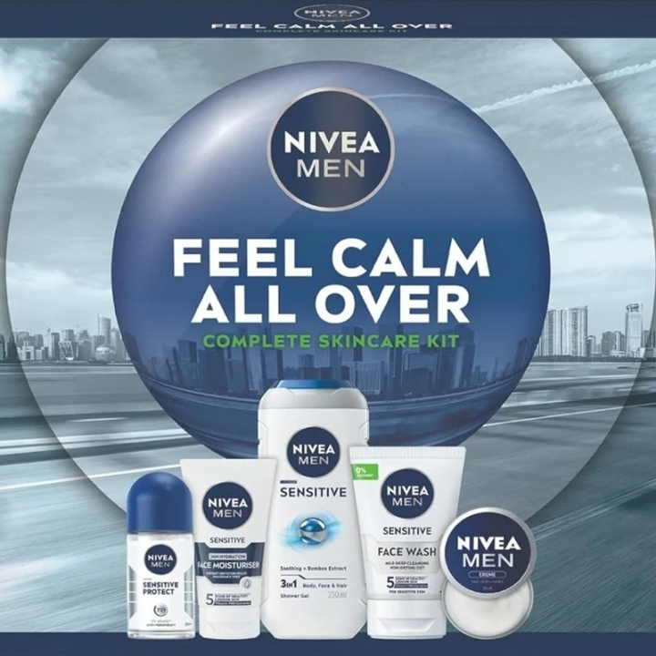 Nivea Giftset Nivea Men Feel Calm All Over 5pcs in de groep BEAUTY & HEALTH / Cadeausets / Cadeausets voor hem bij TP E-commerce Nordic AB (D45429)