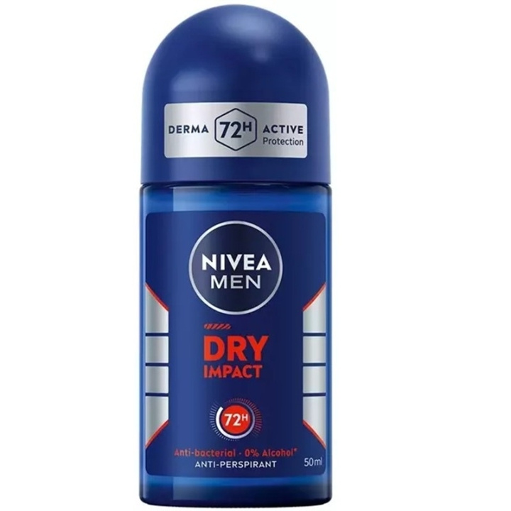 Nivea Men Dry Impact Roll On 50ml in de groep BEAUTY & HEALTH / Geuren & Parfum / Deodorant / Deodorant voor vrouwen bij TP E-commerce Nordic AB (D45435)