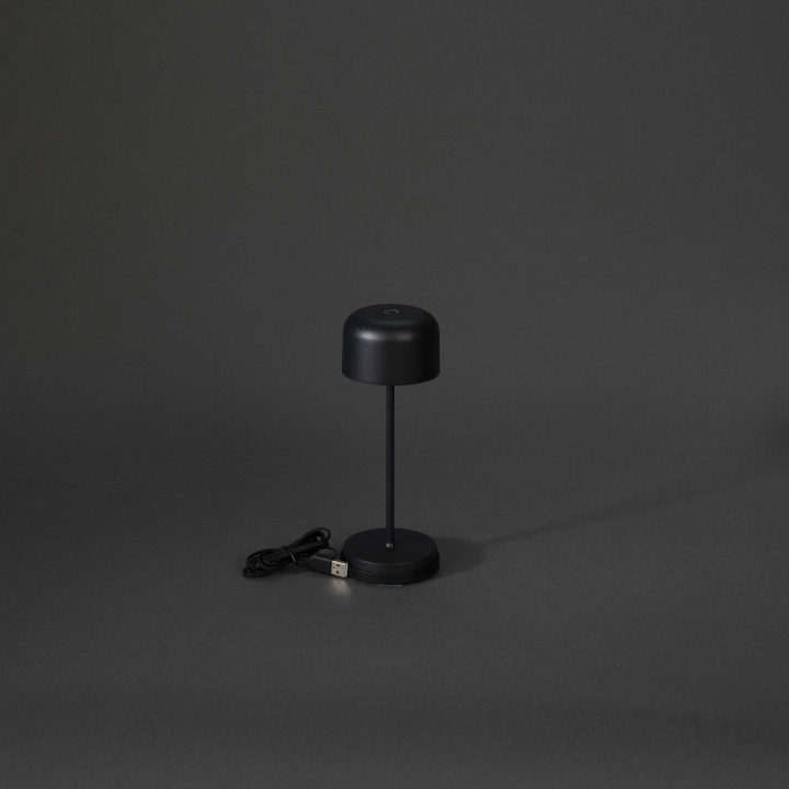 Konstsmide Bordslampa Lille mini svart Konstsmide in de groep HOME ELECTRONICS / Verlichting / Tafellampen bij TP E-commerce Nordic AB (D45443)