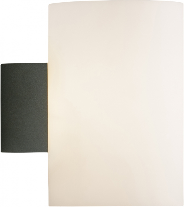 Herstal Vägglampa Evoke L antracit /opal glas Herstal in de groep HOME ELECTRONICS / Verlichting / Wandlampen bij TP E-commerce Nordic AB (D45491)