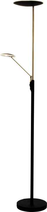 Aneta Golvlampa Cadiz uplight, svart/mäss Aneta in de groep HOME ELECTRONICS / Verlichting / Vloerlampen bij TP E-commerce Nordic AB (D45507)
