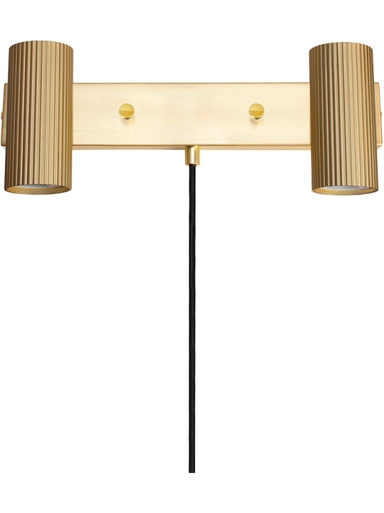 Globen Lighting Vägglampa Hubble 2 Borstad Mässing Globen Lighting in de groep HOME ELECTRONICS / Verlichting / Wandlampen bij TP E-commerce Nordic AB (D45552)